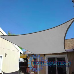 Kwadratowy żagiel przeciwsłoneczny 3x3m daszek wodoodporny ModernHome - szary ModernHome