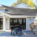 Kwadratowy żagiel przeciwsłoneczny 3x3m daszek wodoodporny ModernHome - szary ModernHome