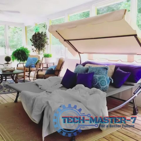 Leżanka leżak ogrodowy dwuosobowy z regulowanym daszkiem hamak szary ModernHome ModernHome Leżanka leżak ogrodowy dwuosobowy z regulowanym daszkiem hamak szary ModernHome ModernHome