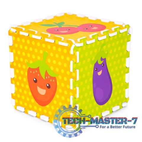 Mata piankowa dla dzieci owoce puzzle 9 elementów 86x86cm IPLAY IPLAY Mata piankowa dla dzieci owoce puzzle 9 elementów 86x86cm IPLAY IPLAY