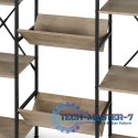 Nowoczesny stojący regał metalowy stelaż 11 półek ModernHome ModernHome