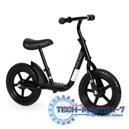 Rowerek rower biegowy z podestem dla dzieci jeździk koła EVA ECOTOYS czarny ECOTOYS