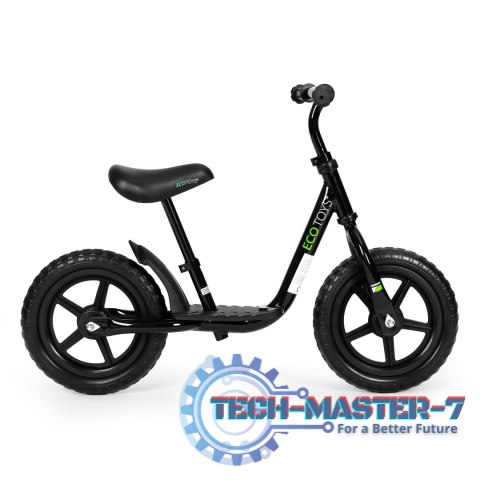 Rowerek rower biegowy z podestem dla dzieci jeździk koła EVA ECOTOYS czarny ECOTOYS Rowerek rower biegowy z podestem dla dzieci jeździk koła EVA ECOTOYS czarny ECOTOYS