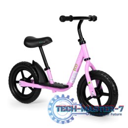 Rowerek rower biegowy z podestem dla dzieci jeździk koła EVA ECOTOYS różowy ECOTOYS