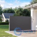 Składana markiza 300x180 cm boczna roleta parawan do ogrodu na taras antracyt ModernHome