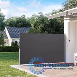 Składana markiza 300x180 cm boczna roleta parawan do ogrodu na taras antracyt ModernHome