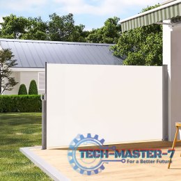 Składana markiza 300x200 cm boczna roleta parawan do ogrodu na taras beżowa ModernHome