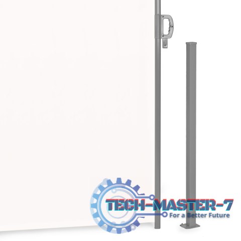 Składana markiza 300x200 cm boczna roleta parawan do ogrodu na taras beżowa ModernHome Składana markiza 300x200 cm boczna roleta parawan do ogrodu na taras beżowa ModernHome