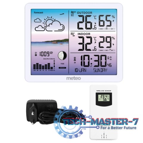 Stacja pogodowa METEO SP107 biała METEO