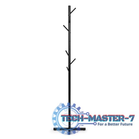 Stojący wieszak na ubrania prosty metalowy 7 haczyków 177 cm ModernHome ModernHome Stojący wieszak na ubrania prosty metalowy 7 haczyków 177 cm ModernHome ModernHome