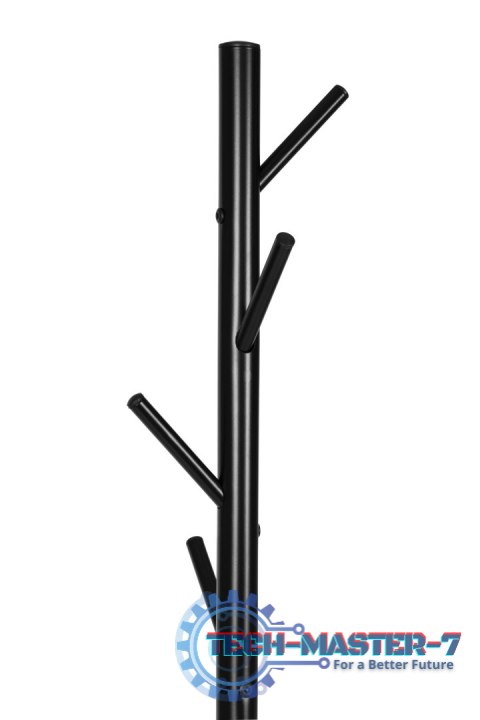 Stojący wieszak na ubrania prosty metalowy 7 haczyków 177 cm ModernHome ModernHome Stojący wieszak na ubrania prosty metalowy 7 haczyków 177 cm ModernHome ModernHome