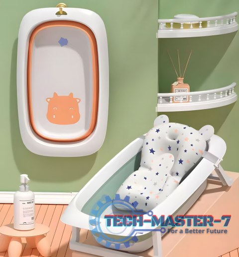 Wanienka dla dzieci wanna pomarańczowa składana z odpływem 81 cm - Krówka ECOTOYS ECOTOYS Wanienka dla dzieci wanna pomarańczowa składana z odpływem 81 cm - Krówka ECOTOYS ECOTOYS