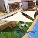 Żagiel przeciwsłoneczny daszek wodoodporny 4x4x4m ModernHome - beżowy ModernHome