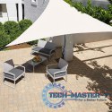 Żagiel przeciwsłoneczny daszek wodoodporny 5x5x5m ModernHome - beżowy ModernHome