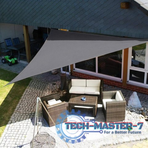 Żagiel przeciwsłoneczny daszek wodoodporny 5x5x5m ModernHome - szary ModernHome Żagiel przeciwsłoneczny daszek wodoodporny 5x5x5m ModernHome - szary ModernHome