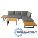 Zestaw mebli ogrodowych Nuforma narożnik sofa stolik NUFORMA