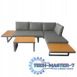 Zestaw mebli ogrodowych Nuforma narożnik sofa stolik NUFORMA