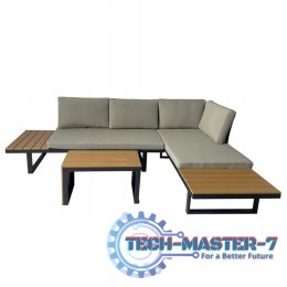 Zestaw mebli ogrodowych Nuforma narożnik sofa stolik NUFORMA