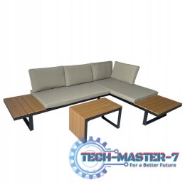 Zestaw mebli ogrodowych Nuforma narożnik sofa stolik NUFORMA