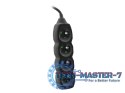 Listwa PowerWatch 3 m czarna(4 gniazda)