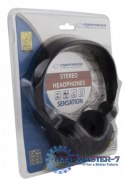 SŁUCHAWKI AUDIO STEREO Z REGULACJĄ GŁOŚNOŚCI EH148K CZARNE