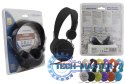 SŁUCHAWKI AUDIO STEREO Z REGULACJĄ GŁOŚNOŚCI EH148K CZARNE
