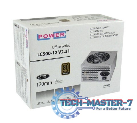 ZASILACZ 400W LC500-12 V2.31 80+ BRONZE ZASILACZ 400W LC500-12 V2.31 80+ BRONZE