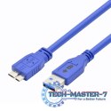Kabel USB 3.0-Micro 0,5 m. niebieski