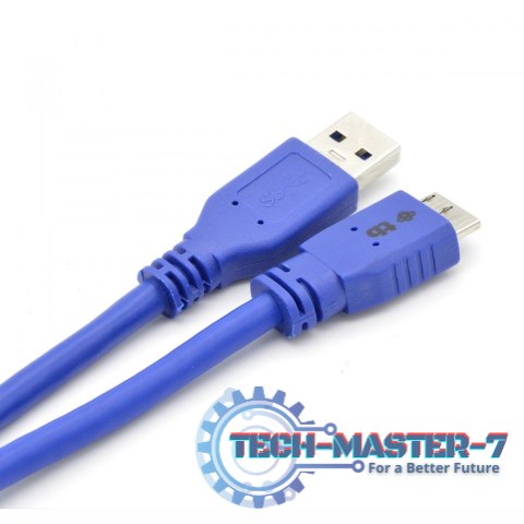 Kabel USB 3.0-Micro 0,5 m. niebieski Kabel USB 3.0-Micro 0,5 m. niebieski