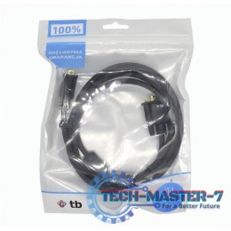 Kabel VGA 15M-15M 1.8 m., czarny pozłacany
