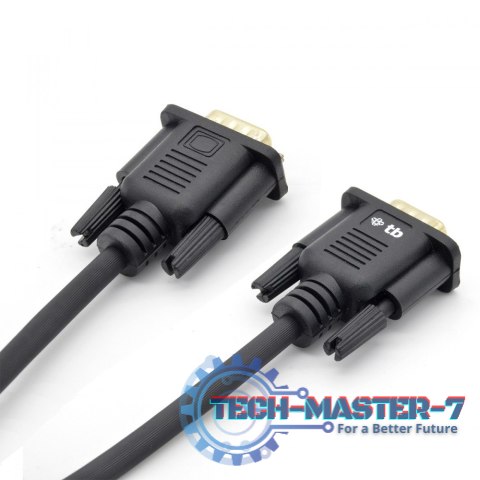 Kabel VGA 15M-15M 1.8 m., czarny pozłacany Kabel VGA 15M-15M 1.8 m., czarny pozłacany