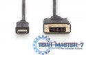 Kabel adapter HDMI Standard 1080p 60Hz FHD Typ HDMI A/DVI-D (18+1) M/M czarny 2m