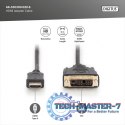 Kabel adapter HDMI Standard 1080p 60Hz FHD Typ HDMI A/DVI-D (18+1) M/M czarny 2m