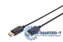 Kabel połączeniowy DisplayPort z zatrzaskami 1080p 60Hz FHD Typ DP/DP M/M 10m Czarny
