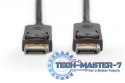 Kabel połączeniowy DisplayPort z zatrzaskami 1080p 60Hz FHD Typ DP/DP M/M 10m Czarny