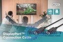 Kabel połączeniowy DisplayPort z zatrzaskami 1080p 60Hz FHD Typ DP/DP M/M 10m Czarny