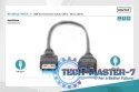 Kabel połączeniowy USB 3.1 Gen.1 SuperSpeed 5Gbps Typ USB A/microUSB B M/M czarny 0,25m