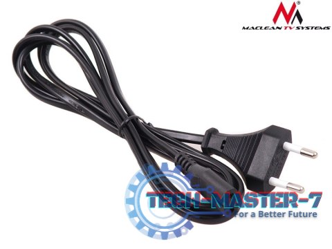 Kabel zasilający ósemka 2 pin 3M wtyk EU MCTV-810 Kabel zasilający ósemka 2 pin 3M wtyk EU MCTV-810