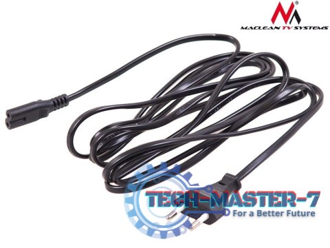 Kabel zasilający ósemka 2 pin 3M wtyk EU MCTV-810 Kabel zasilający ósemka 2 pin 3M wtyk EU MCTV-810