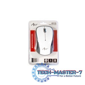 Mysz bezprzewodowo-optyczna USB AM-92C biała Mysz bezprzewodowo-optyczna USB AM-92C biała