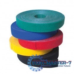 Organizator kabli, rolka dł.4m, rzep, czerwony