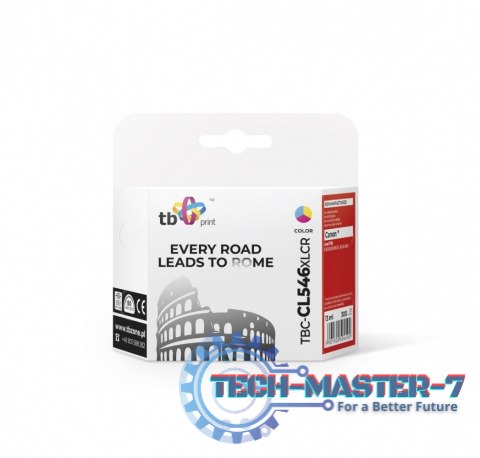 Tusz do Canon PIXMA iP2850/MG2950/2550/2450/MX495 TBC-CL546XLCR Kolor ref.