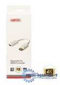 Adapter DisplayPort - HDMI 4K; Y-6332 BIAŁY