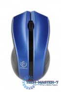 Bezprzewodowa mysz optyczna, GALAXY Blue/silver