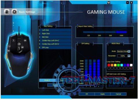 Gamingowa mysz optyczna USB Falcon Gamingowa mysz optyczna USB Falcon