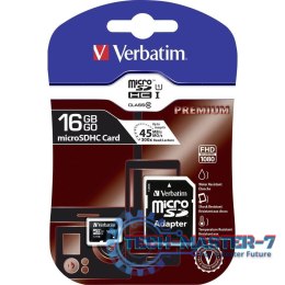 Karta Micro SDHC 16GB Class10 UHS-I + Adapter