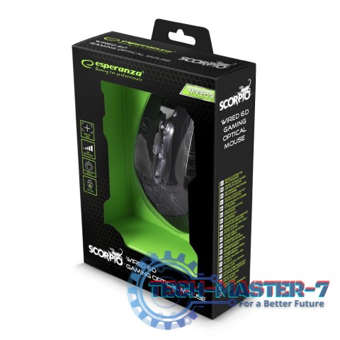 MYSZKA PRZEWODOWA DLA GRACZY 6D OPTYCZNA USB MX203 SCORPIO NIEBIESKA MYSZKA PRZEWODOWA DLA GRACZY 6D OPTYCZNA USB MX203 SCORPIO NIEBIESKA