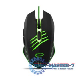 MYSZKA PRZEWODOWA DLA GRACZY 6D OPTYCZNA USB MX209 CLAW ZIELONA