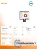 Monitor P1917S 19 cali IPS LED SXGA 1280x1024 /5:4/HDMI(1.4)/DP(1.2)/VGA/2xUSB 2.0/3xUSB 3.0/3Y PPG