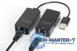 Przedłużacz/Extender USB 2.0 HighSpeed po skrętce Cat.5e/6 UTP, do 50m